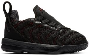 Nike  LeBron 16 Fresh Bred (TD) Black/Black-University Red (AQ2468-002)