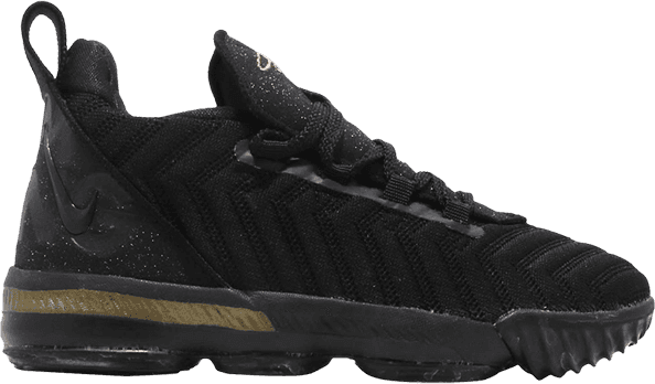 Nike LeBron 16 I’m King (PS) Black/Metallic Gold (AQ2467-007)