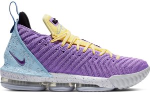 Nike LeBron 16 Lakers Championships Atomic Violet/Bicycle Yellow-Half Blue (CK4765-500)