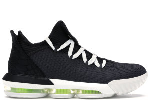 Nike LeBron 16 Low Black Volt Glow Black/Black-Summit White-Volt Glow (CI2668-004)