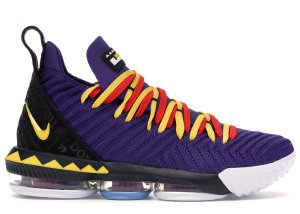 Nike  LeBron 16 Martin Court Purple/Tour Yellow-Comet Red (CI1520-500)