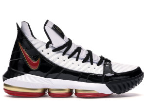 Nike  LeBron 16 Remix White/Black-Metallic Gold-Varsity Crimson (CD2451-101)