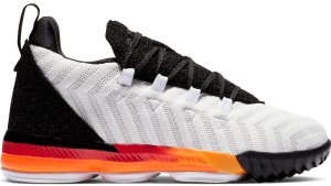 Nike  LeBron 16 Strive (PS) White/Laser Orange-Total Orange-Black (AQ2467-188)