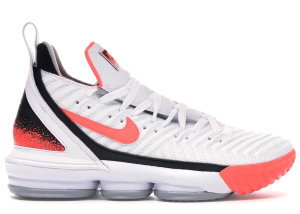 Nike  LeBron 16 White Hot Lava White/Hot Lava-Flat Silver (CI1521-100)