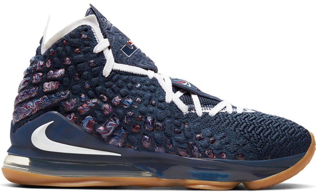 Nike LeBron 17 College Navy College Navy/White-Game Royal (CD5056-400)