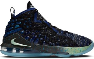 Nike LeBron 17 Constellations (GS) Black/Volt-White (BQ5594-407)