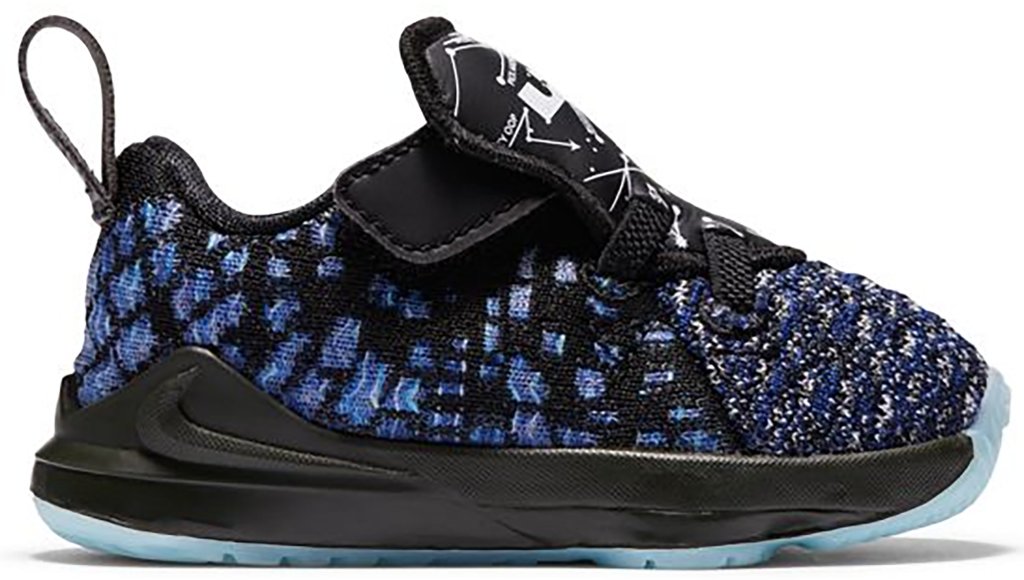 Nike LeBron 17 Constellations (TD) Black/Volt-White (BQ5596-407)