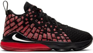 Nike LeBron 17 Infrared (PS) Black/White-University Red (BQ5595-006)