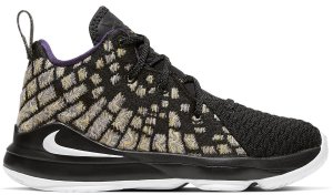 Nike LeBron 17 Lakers (PS) Black/White-Eggplant-Amarillo (BQ5595-004)