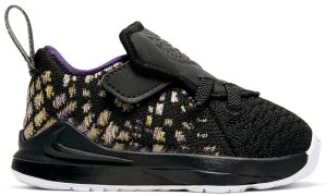 Nike LeBron 17 Lakers (TD) Black/White-Eggplant-Amarillo (BQ5596-004)