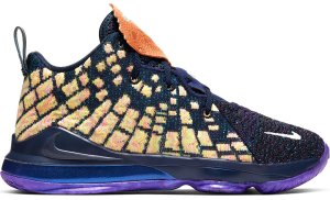 Nike LeBron 17 Monstars (PS) Navy Heather/Multi-Color-Black (CW1037-400)