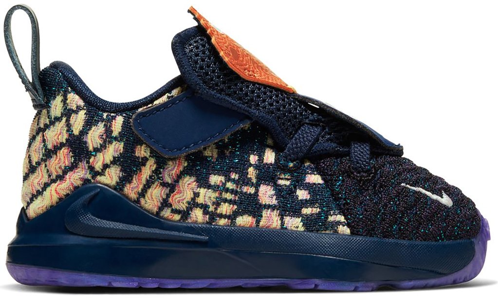 Nike LeBron 17 Monstars (TD) Navy Heather/Multi-Color-Black (CW1039-400)