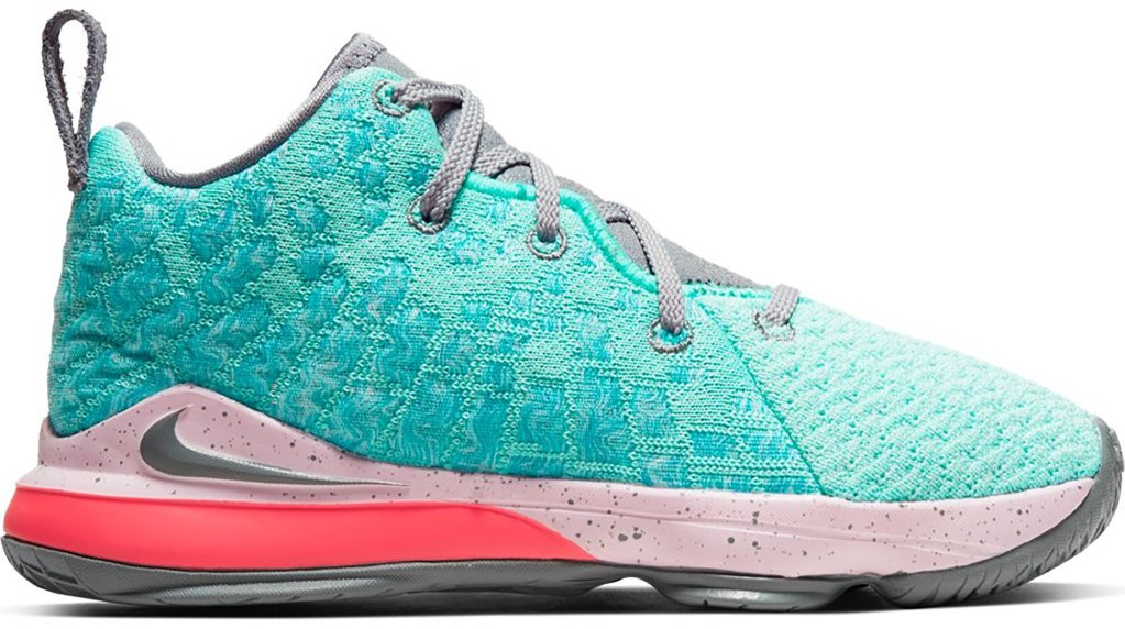 Nike LeBron 17 South Beach (PS) Light Aqua/Particle Grey (BQ5595-444)