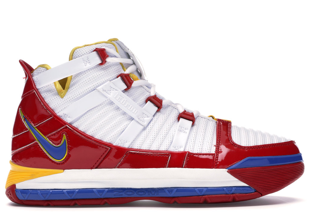 Nike LeBron 3 Superman Red (2019) White/Varsity Red-Varsity Royal (AO2434-100)