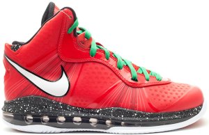 Nike  LeBron 8 V/2 Christmas (GS) Sport Red/White-Black-Victory Green (431888-600)