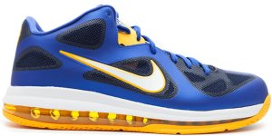 Nike  LeBron 9 Low Entourage Game Royal/University Gold-Midnight Navy (510811-402)