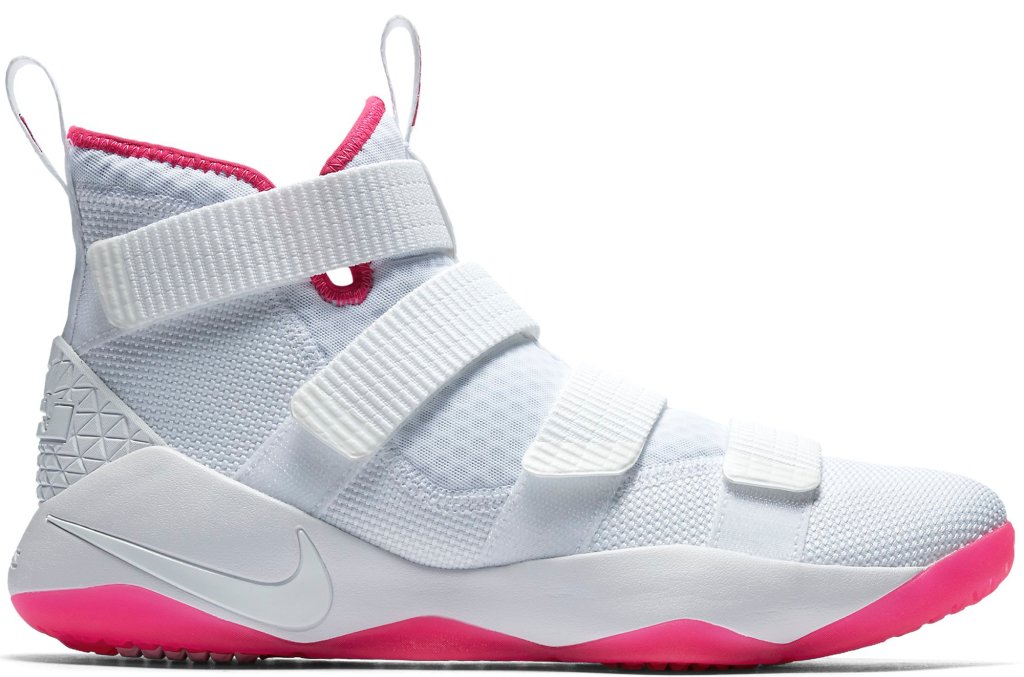 Nike LeBron Soldier 11 Kay Yow White/White-Vivid Pink (897644-102)