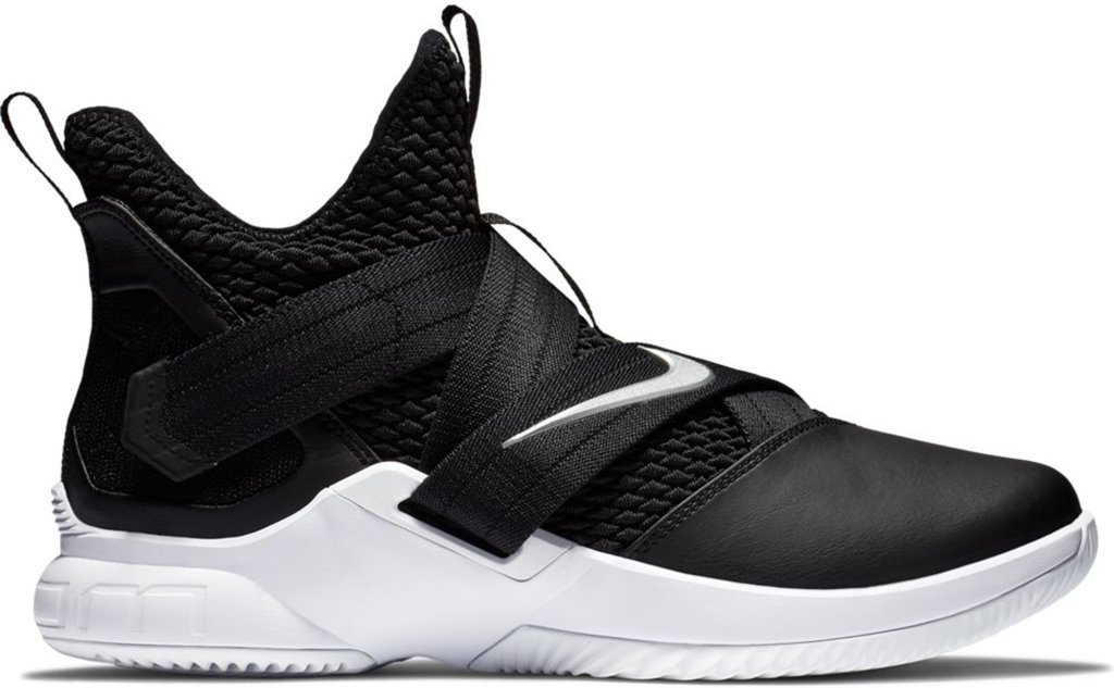 Nike LeBron Soldier 12 TB Black White Silver Black/White-Metallic Silver (AT3872-001)