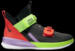 Nike  LeBron Soldier 13 Thunder Grey Bright Crimson Electric Green Thunder Grey/Bright Crimson-Electric Green (AR4225-002/AR4228-002)