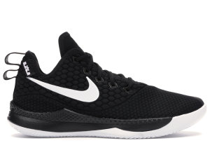 Nike  LeBron Witness 3 Black White Black/Cool Grey-White (AO4433-001)