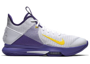 Nike  LeBron Witness 4 White/Voltage Purple White/Voltage Purple-Pure Platinum-Metallic Gold (BV7427-100)