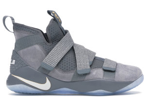 Nike LeBron Zoom Soldier 11 Cool Grey Cool Grey/Pure Platinum-Metallic Gold (897644-010)