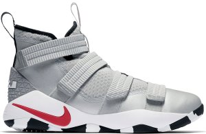 Nike  LeBron Zoom Soldier 11 Silver Bullet Metallic Silver/White-Black-Varsity Red (897646-007)