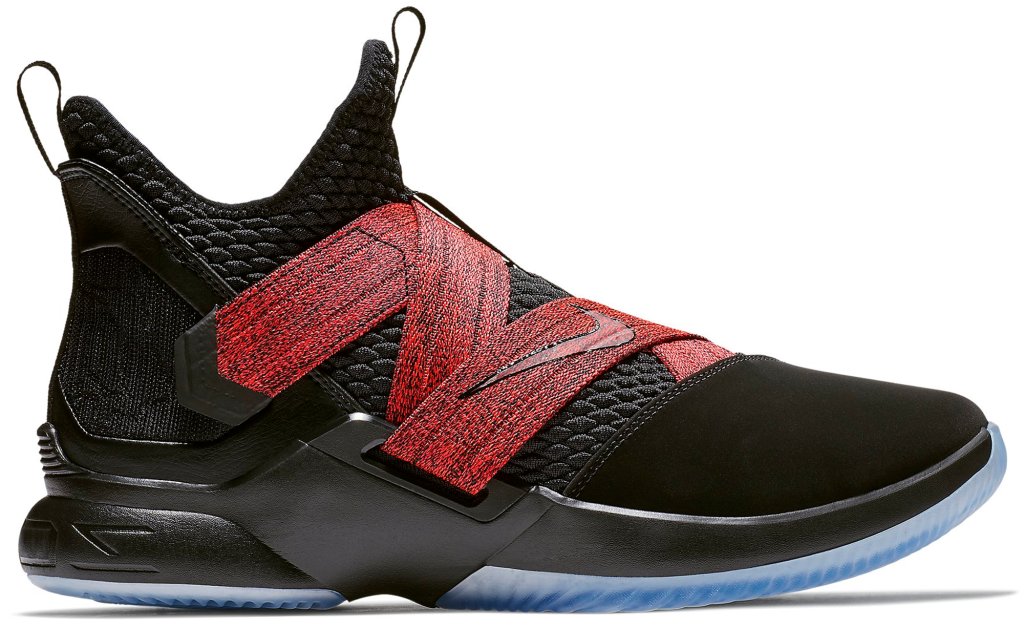 Nike LeBron Zoom Soldier 12 Black Red Black/Black (AO2609-003)