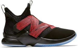 Nike  LeBron Zoom Soldier 12 Black Red Black/Black (AO2609-003)