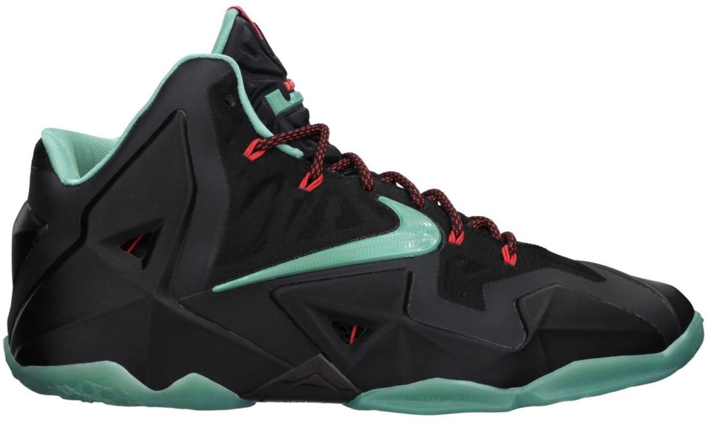 Nike LeBron 11 Diffused Jade Black/Diffused Jade-Light Crimson (616175-004)