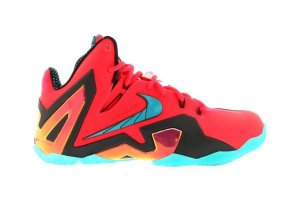 Nike LeBron 11 Elite Hero Laser Crimson/Black/Turbo Green (642846-600)