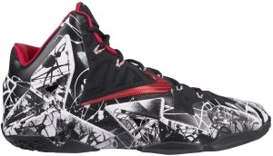 Nike  LeBron 11 Graffiti White/University Red-Black (616175-100)