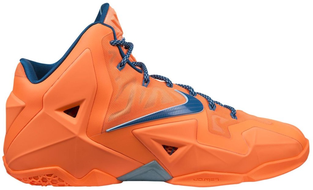 Nike LeBron 11 Knicks Atomic Orange/Green Abyss-Glacier Ice (616175-800)