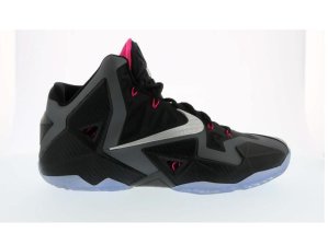 Nike  LeBron 11 Miami Nights Black/Metallic Silver-Dark Grey-Pink Flash (616175-003)
