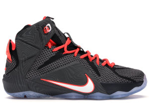 Nike  LeBron 12 Court Vision Black/White-Bright Crimson (684593-016)