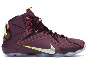 Nike  LeBron 12 Double Helix Merlot/Volt/Pink Pow (684593-607)