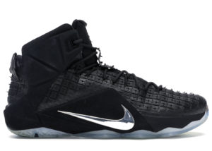 Nike LeBron 12 EXT Rubber City Black/Chrome (744286-001)