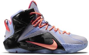 Nike  LeBron 12 Easter Aluminum/Sunset Glow-Hot Lava-Black (684593-488)