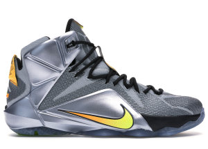 Nike LeBron 12 Flight Wolf Grey/Bright Citrus-Black (684593-080)