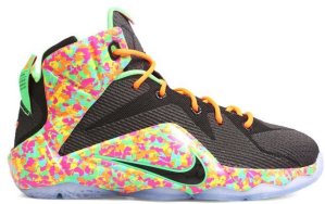 Nike  LeBron 12 Fruity Pebbles (GS) Black/Black-Multi-Color (685181-008)