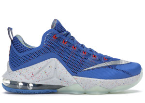 Nike  LeBron 12 Low Hyper Cobalt Hyper Cobalt/Metallic Silver-Light Crimson (812560-406)