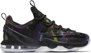 Nike  LeBron 13 Low Birds of Paradise Black/Black-White-Volt (831925-051)