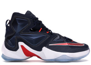 Nike  LeBron 13 Midnight Navy Midnight Navy/University Red-White (807219-461)