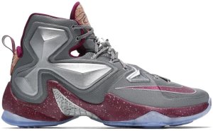 Nike  LeBron 13 Opening Night Wolf Grey/Team Red-Metallic Silver (823301-060/823300-060)