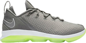 Nike  LeBron 14 Low Dunkman Dust/Reflect Silver-Electric Green (878636-005)