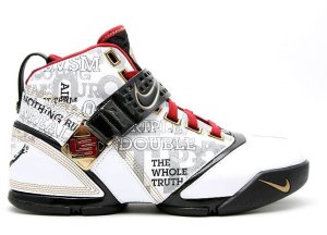 Nike  LeBron 5 Mr. Basketball White/Black-Metallic Gold (317253-101)