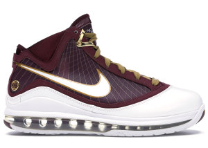 Nike  LeBron 7 Christ the King (CTK) White/Deep Maroon-Metallic Gold (375664-601)