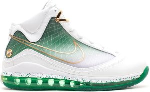 Nike  LeBron 7 MTAG London White/White-Metallic Gold-Gorge Green (375664-176)