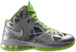 Nike  LeBron 8 PS Dunkman Metallic Silver/White Cool Grey-Electric Green (441946-002)
