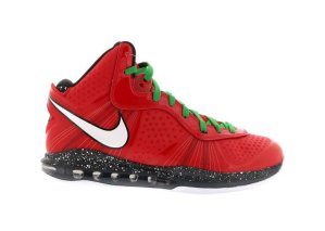 Nike  LeBron 8 V/2 Christmas Sport Red/White-Black-Victory Green (429676-600)